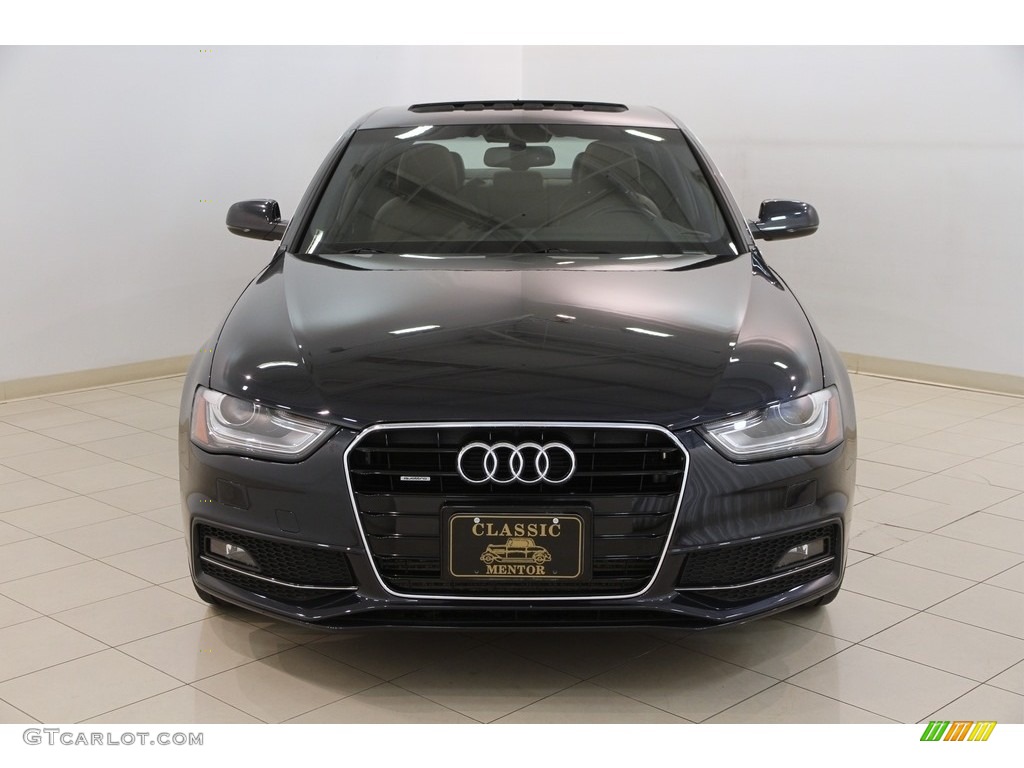 2014 A4 2.0T quattro Sedan - Moonlight Blue Metallic / Chestnut Brown/Black photo #2