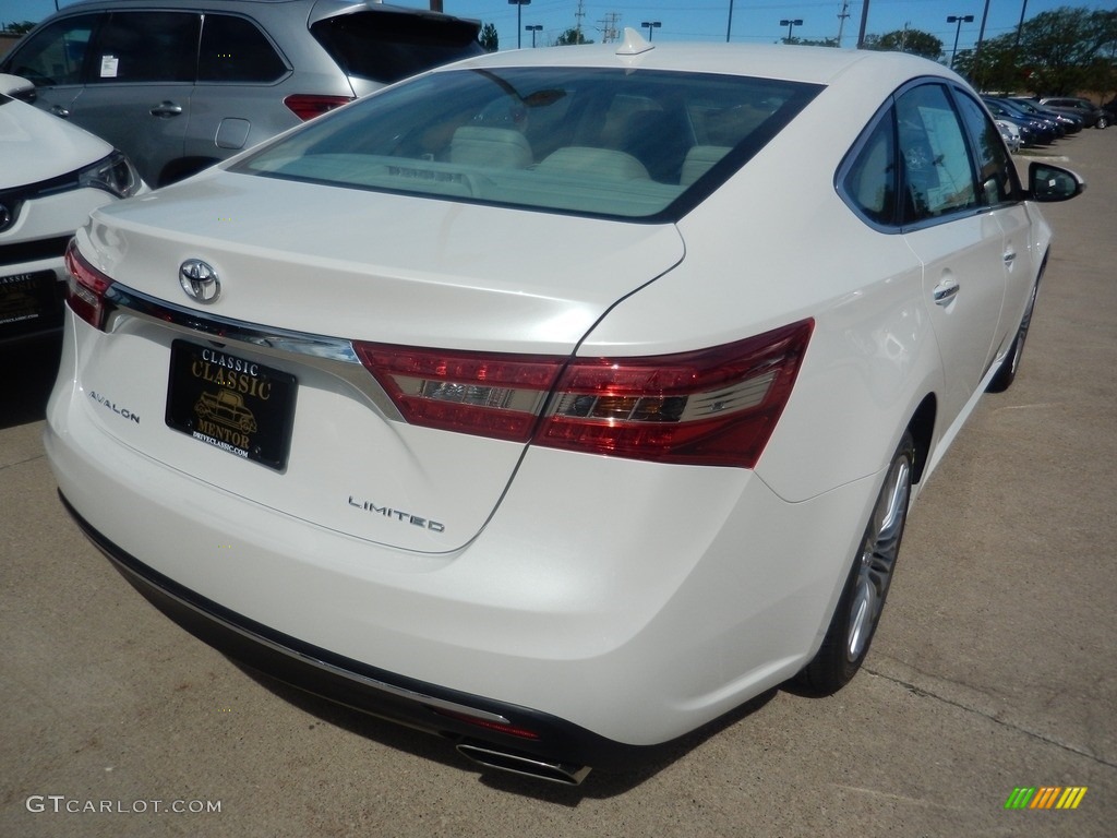 2017 Avalon Limited - Blizzard Pearl White / Light Gray photo #2