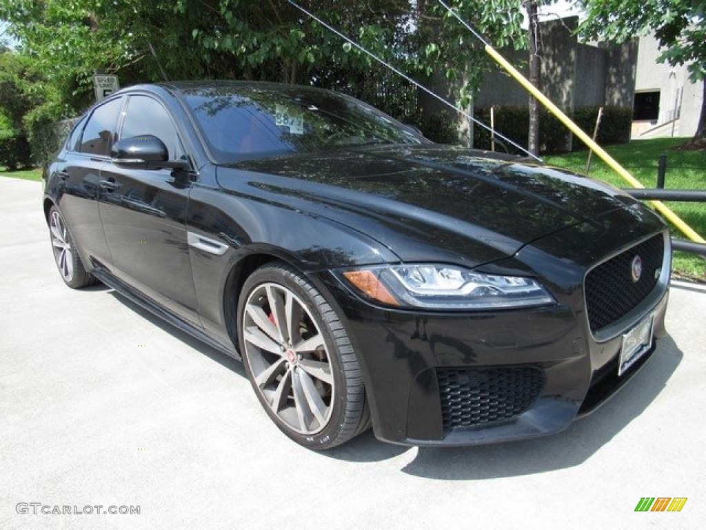 2016 XF S - Ebony Black / Jet/Red photo #2