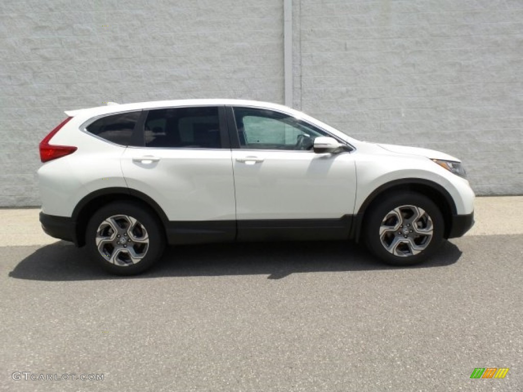 2017 CR-V EX AWD - White Diamond Pearl / Black photo #2