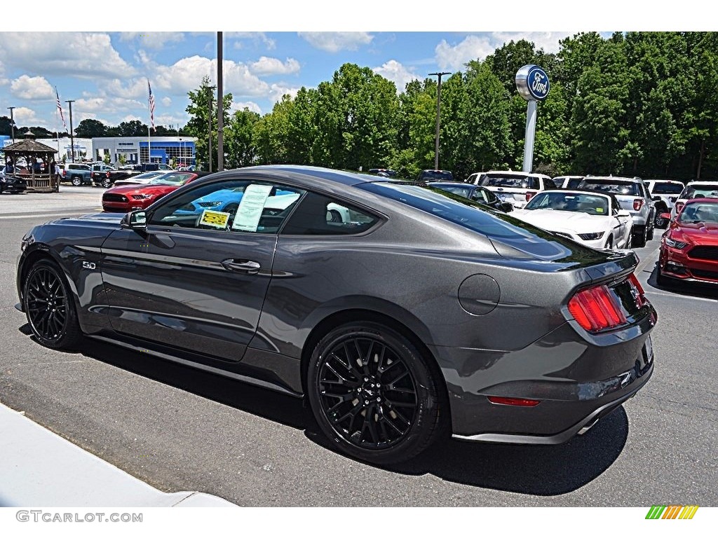 2017 Mustang GT Premium Coupe - Magnetic / Ebony photo #19