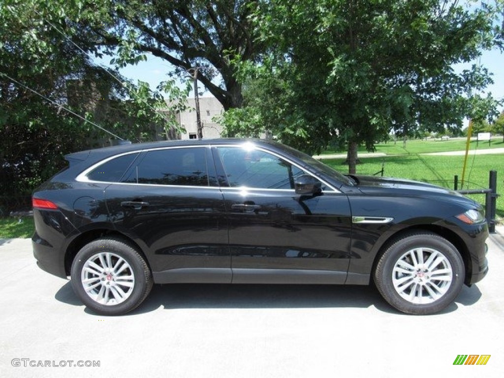 Santorini Black Metallic 2018 Jaguar F-PACE 35t AWD Prestige Exterior Photo #120956940