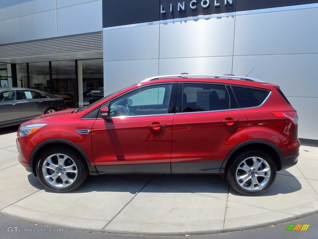 2014 Escape Titanium 1.6L EcoBoost 4WD - Ruby Red / Charcoal Black photo #2