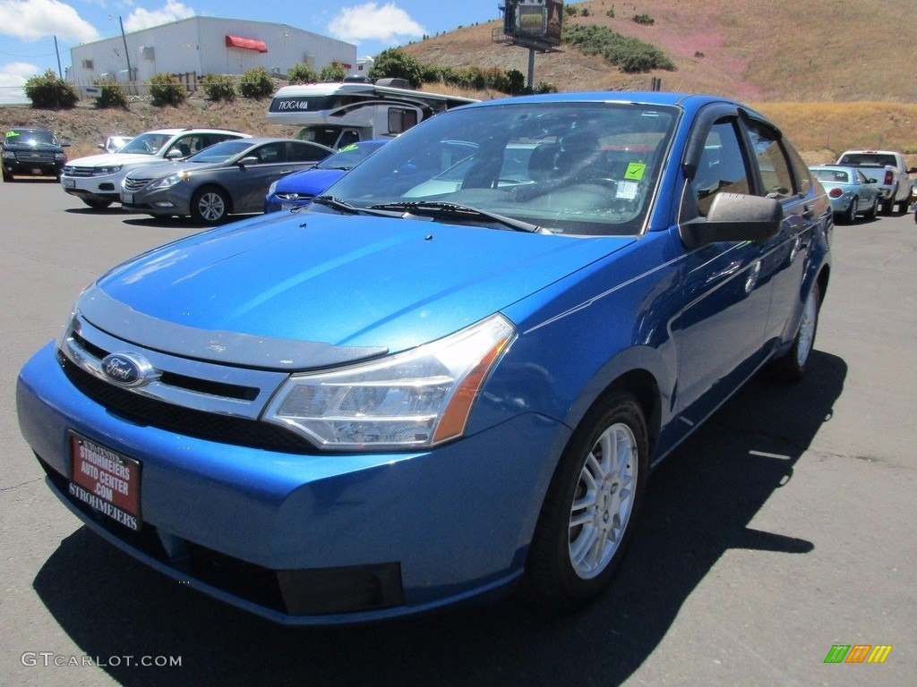 2011 Focus SE Sedan - Blue Flame Metallic / Charcoal Black photo #3