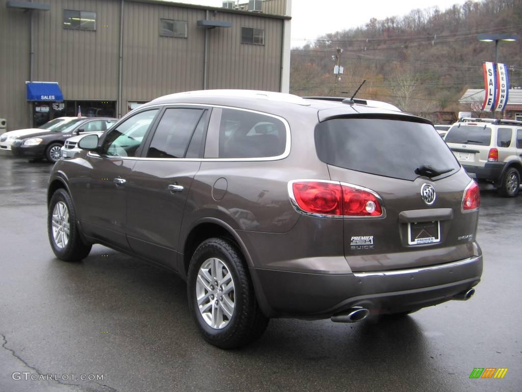 2008 Enclave CX AWD - Cocoa Metallic / Cashmere/Cocoa photo #4