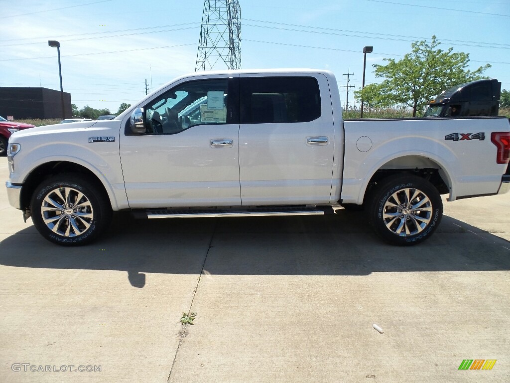 2017 F150 Lariat SuperCrew 4X4 - White Platinum / Black photo #4