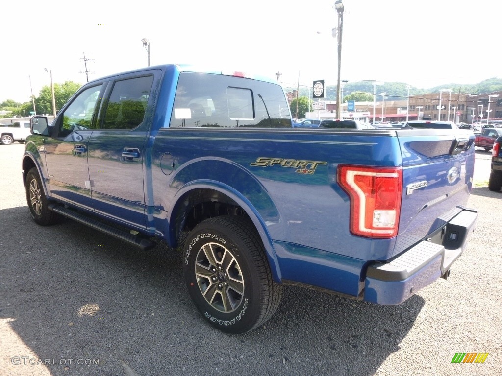 2017 F150 XLT SuperCrew 4x4 - Lightning Blue / Black photo #4