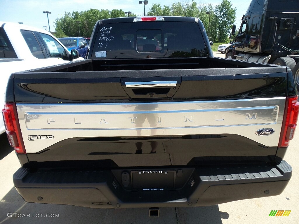 2017 F150 Platinum SuperCrew 4x4 - Shadow Black / Black photo #4