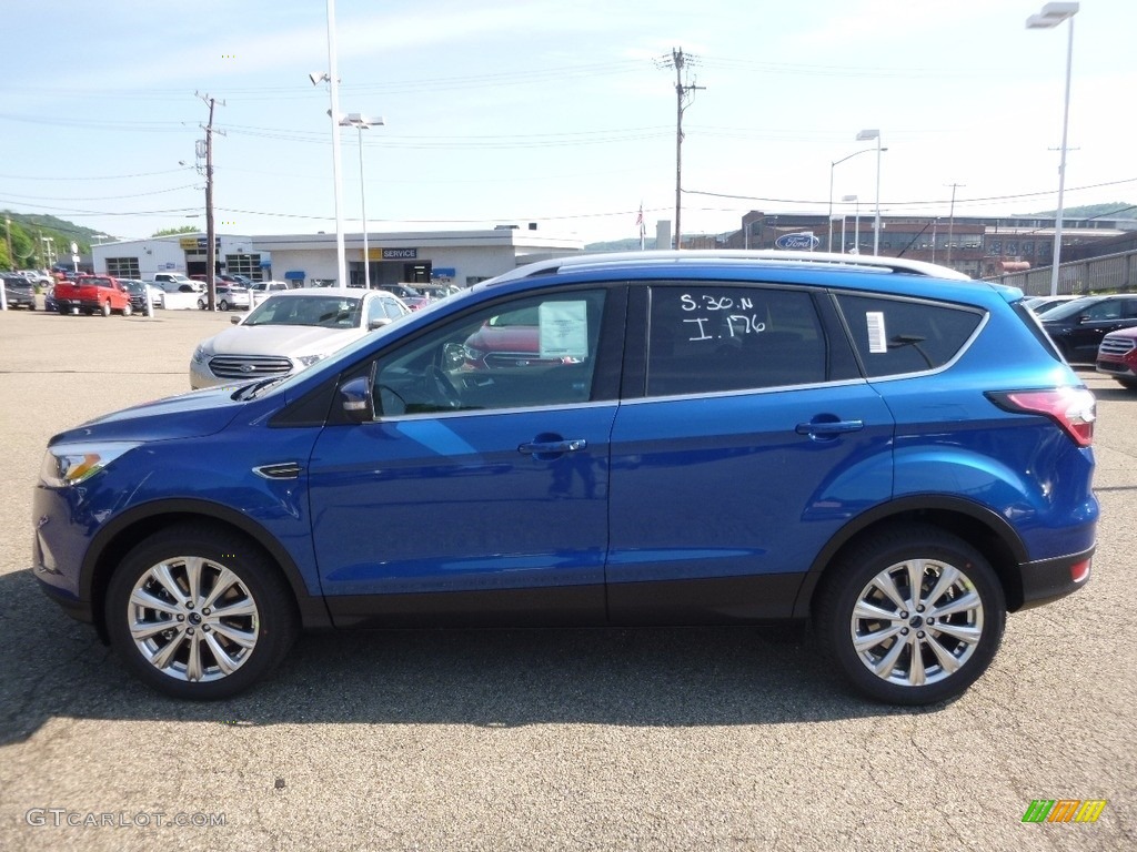 2017 Escape Titanium 4WD - Lightning Blue / Charcoal Black photo #5