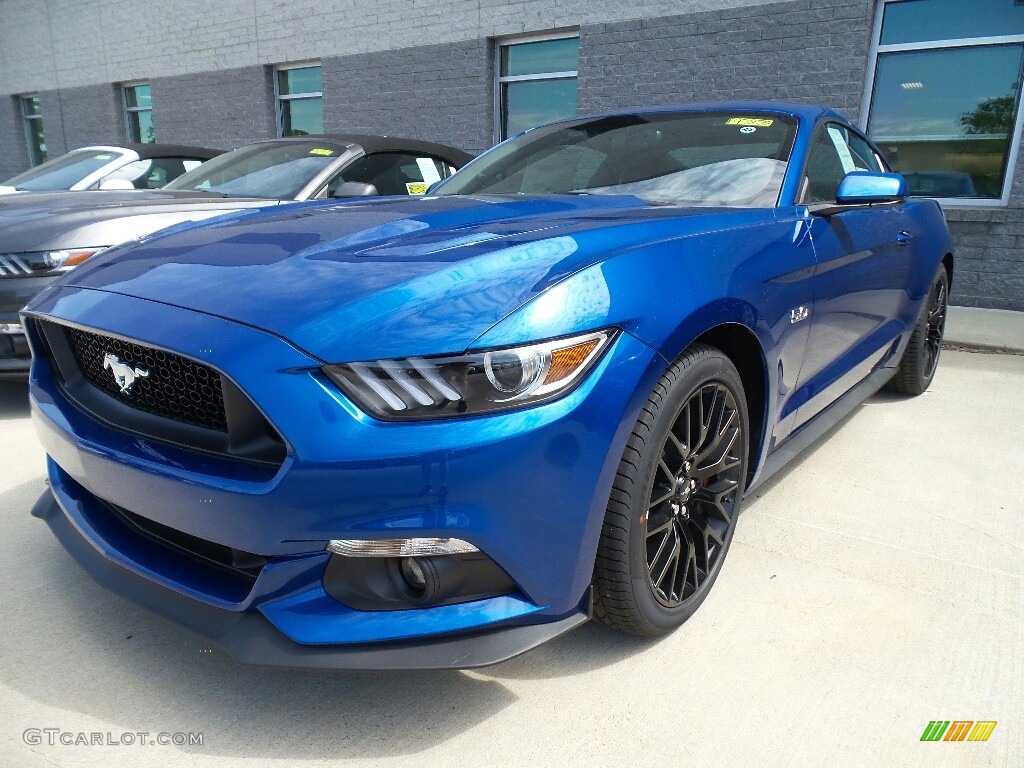 Lightning Blue 2017 Ford Mustang GT Premium Coupe Exterior Photo #120965913
