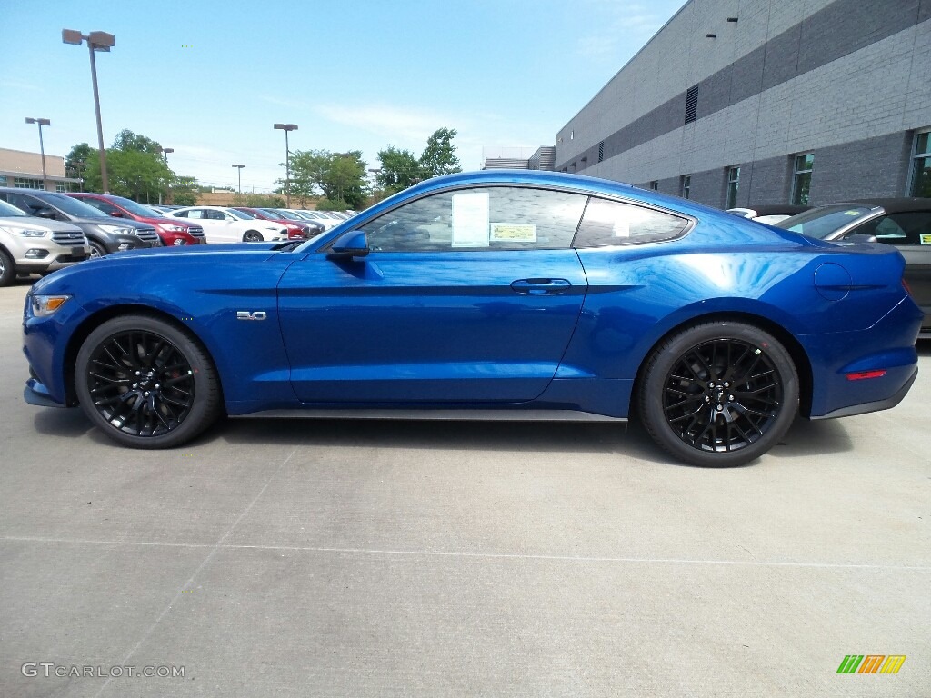 Lightning Blue 2017 Ford Mustang GT Premium Coupe Exterior Photo #120965964