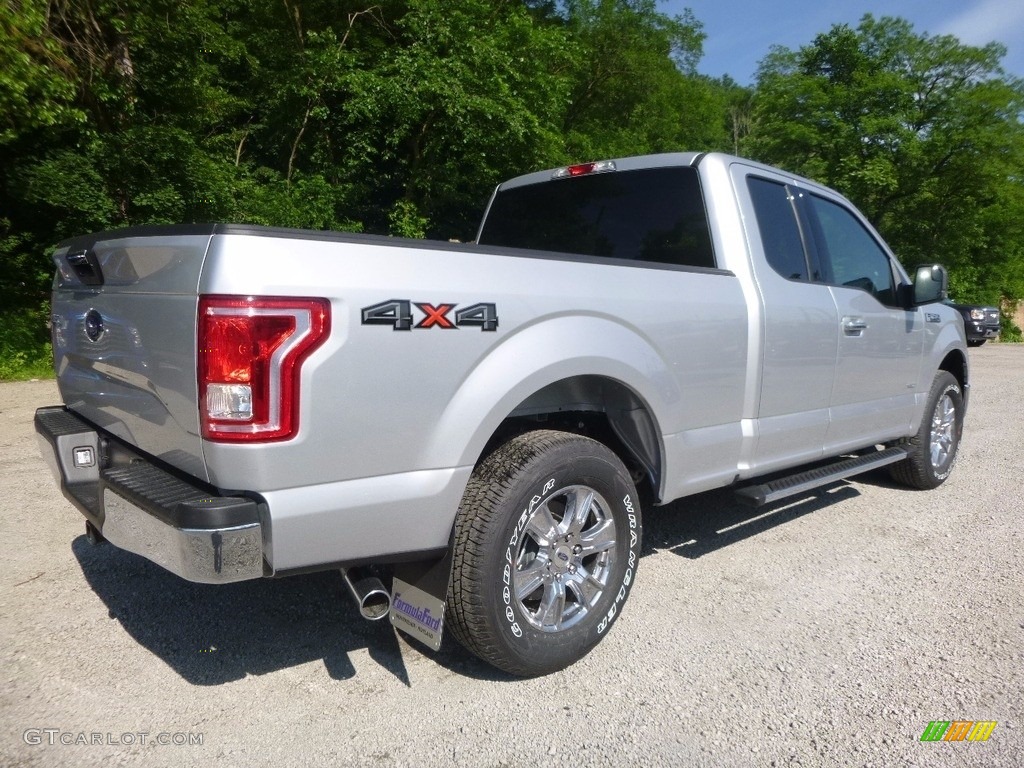2017 F150 XLT SuperCab 4x4 - Ingot Silver / Earth Gray photo #2