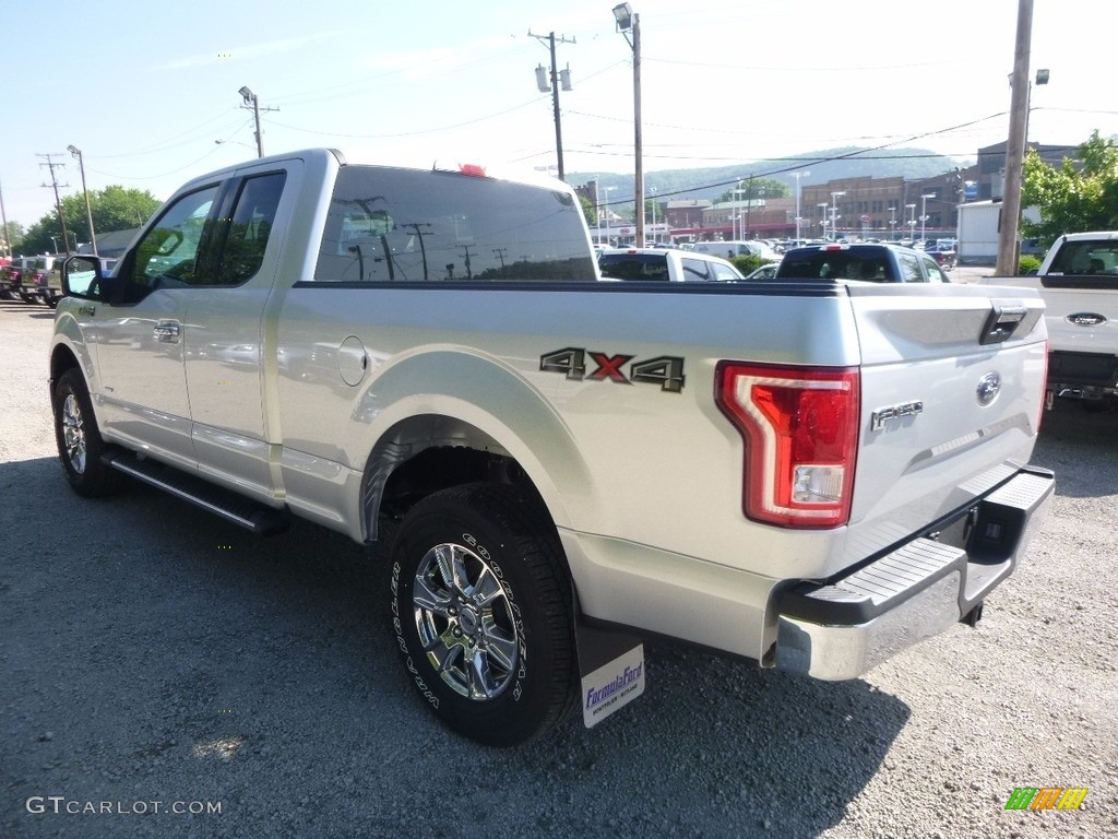 2017 F150 XLT SuperCab 4x4 - Ingot Silver / Earth Gray photo #4