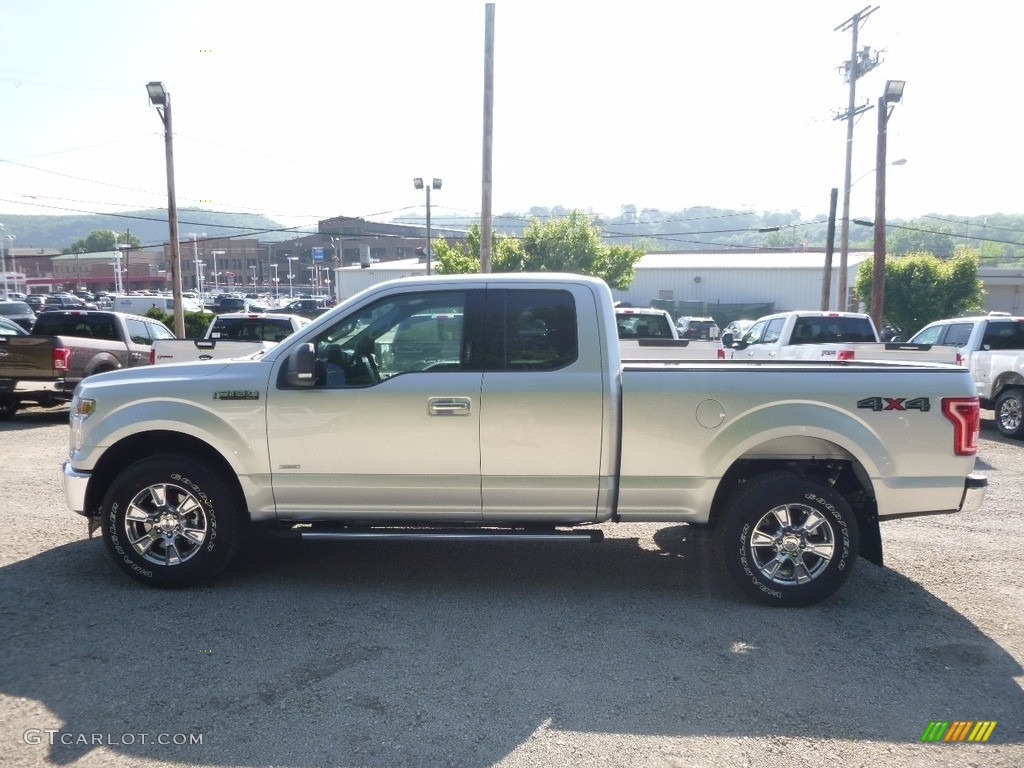 2017 F150 XLT SuperCab 4x4 - Ingot Silver / Earth Gray photo #5