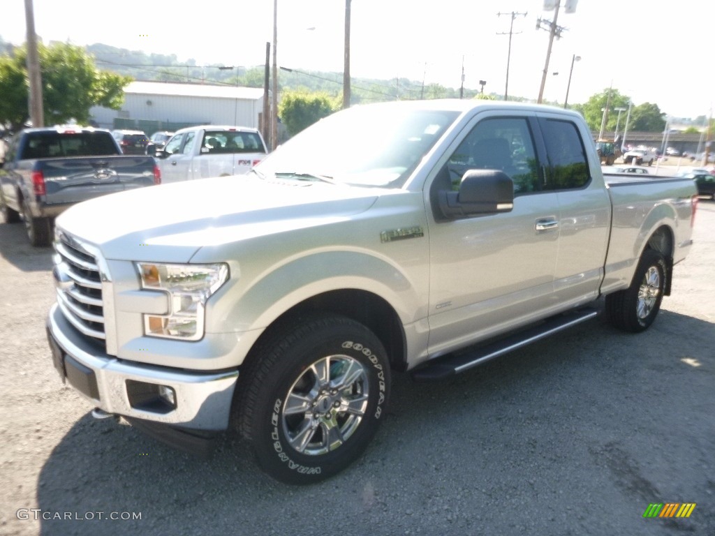2017 F150 XLT SuperCab 4x4 - Ingot Silver / Earth Gray photo #6