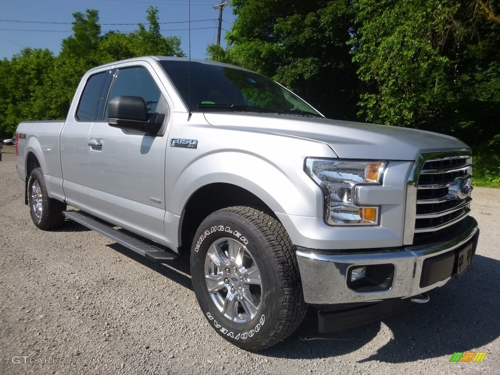 2017 F150 XLT SuperCab 4x4 - Ingot Silver / Earth Gray photo #8