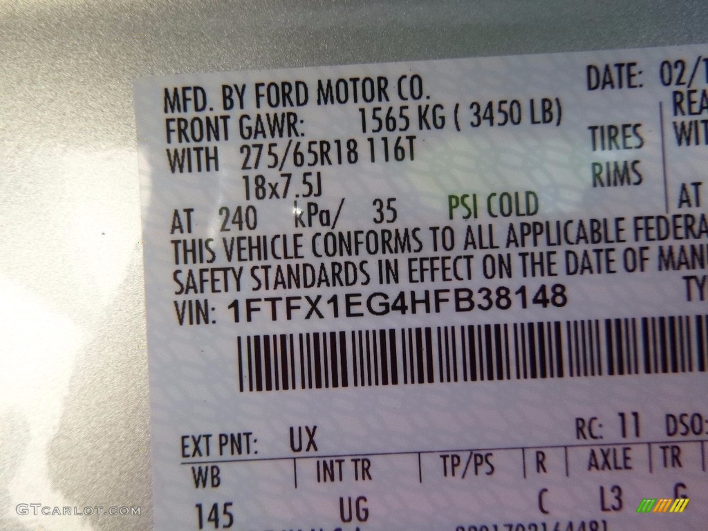 2017 F150 XLT SuperCab 4x4 - Ingot Silver / Earth Gray photo #14