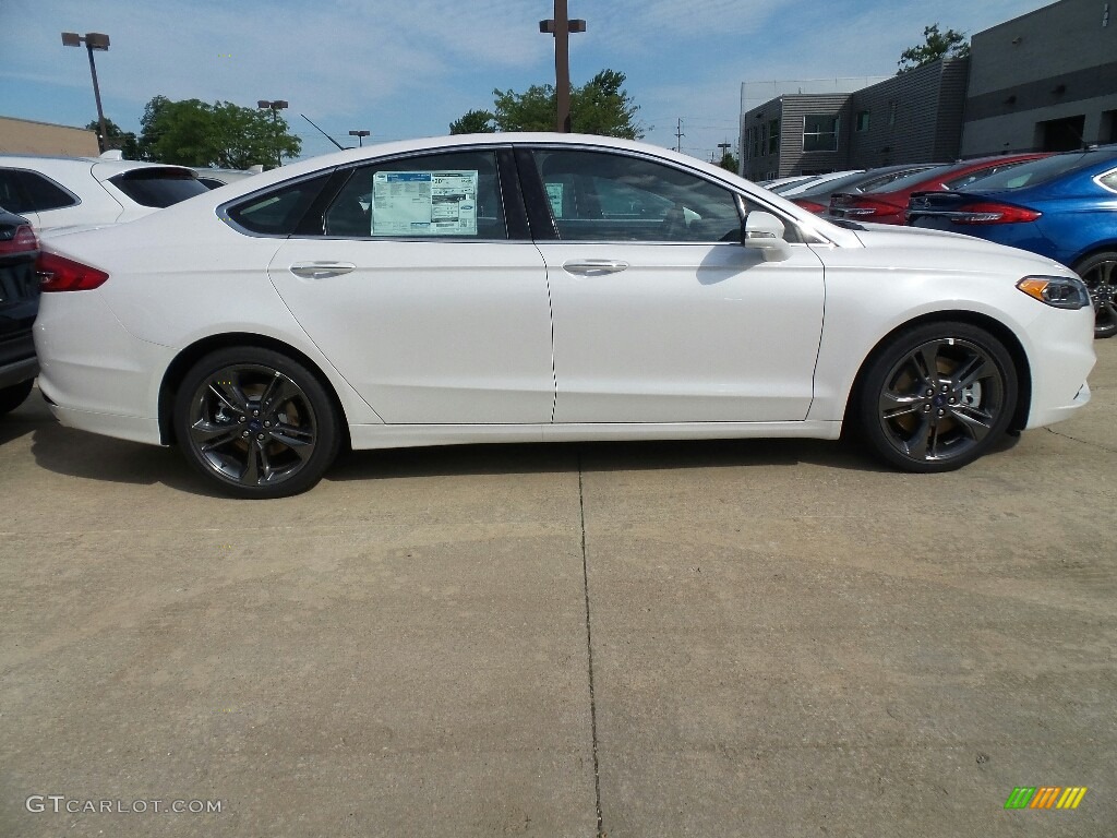 2017 Fusion Sport AWD - White Platinum / Dark Earth Grey photo #3