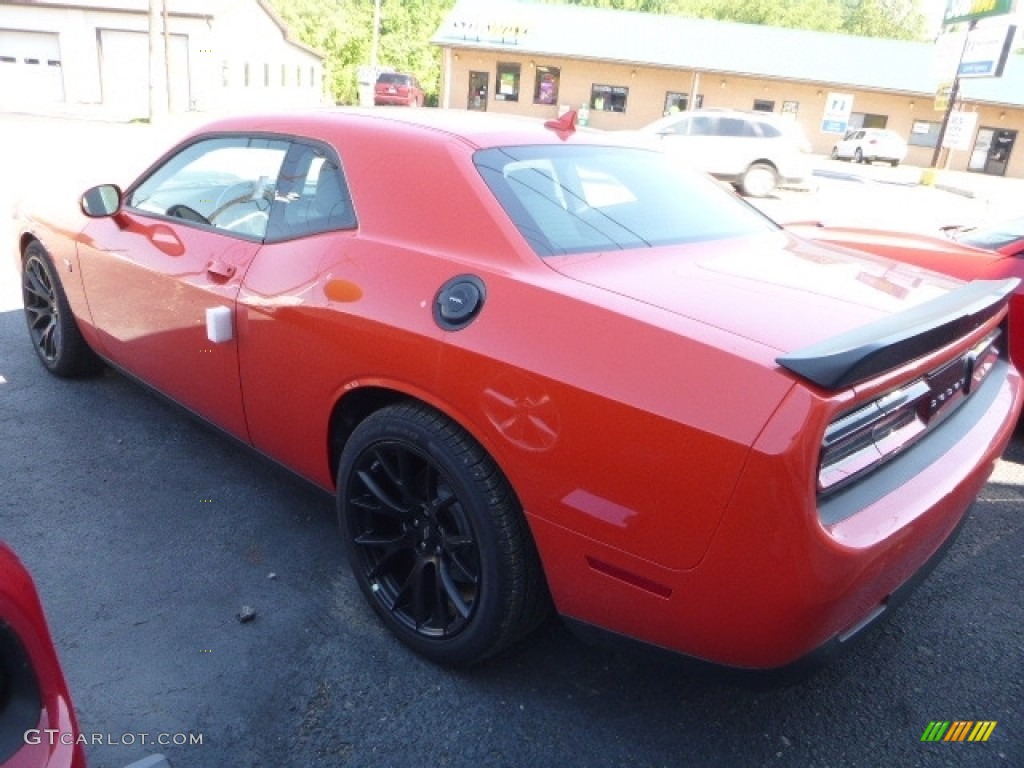 2017 Challenger 392 HEMI Scat Pack Shaker - Go Mango / Black photo #2