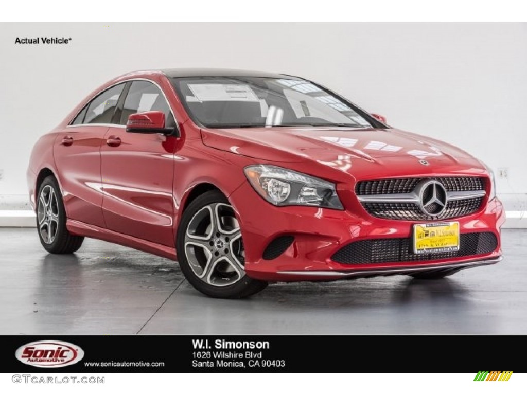 2018 CLA 250 4Matic Coupe - Jupiter Red / Black photo #1