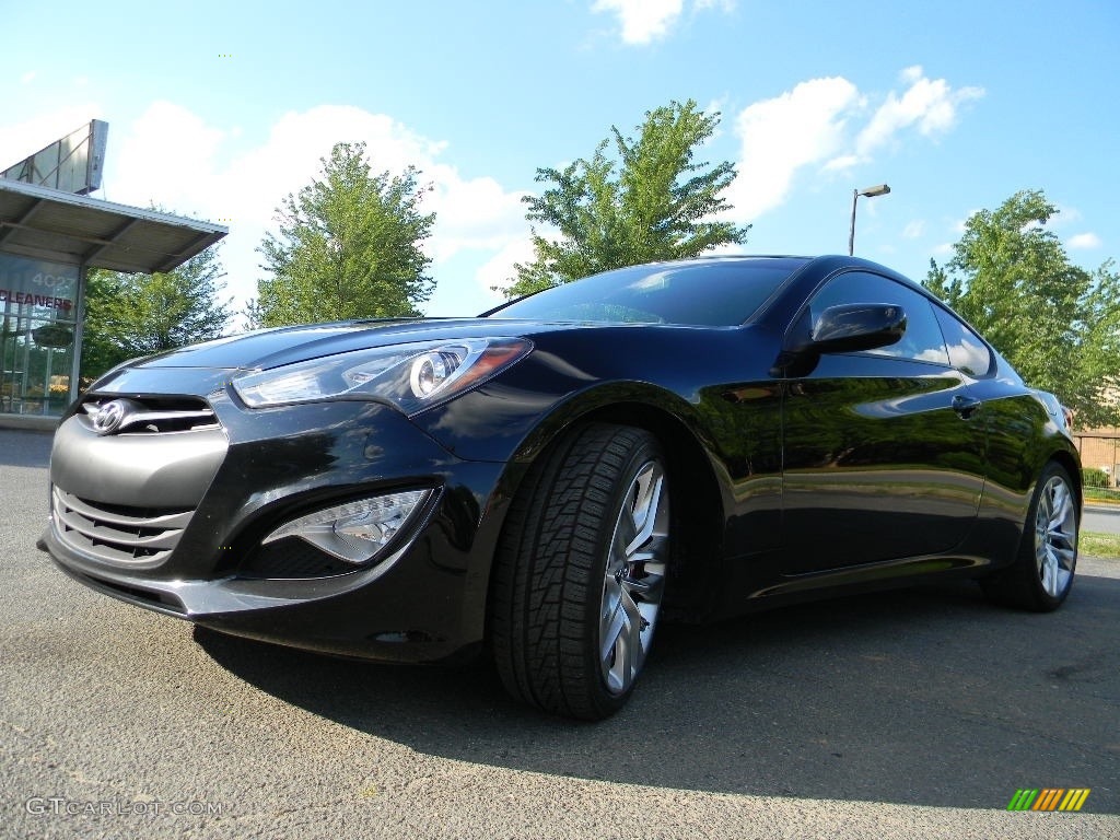 2013 Genesis Coupe 3.8 R-Spec - Becketts Black / Black Leather photo #6