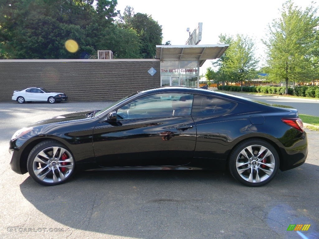 2013 Genesis Coupe 3.8 R-Spec - Becketts Black / Black Leather photo #7