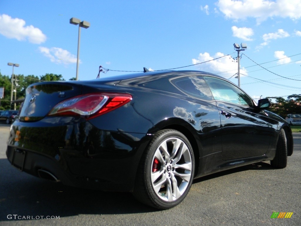 2013 Genesis Coupe 3.8 R-Spec - Becketts Black / Black Leather photo #11