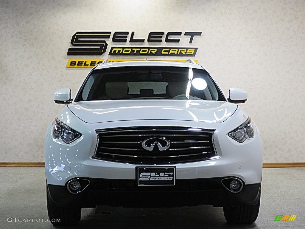 2013 FX 37 AWD - Moonlight White / Wheat photo #2