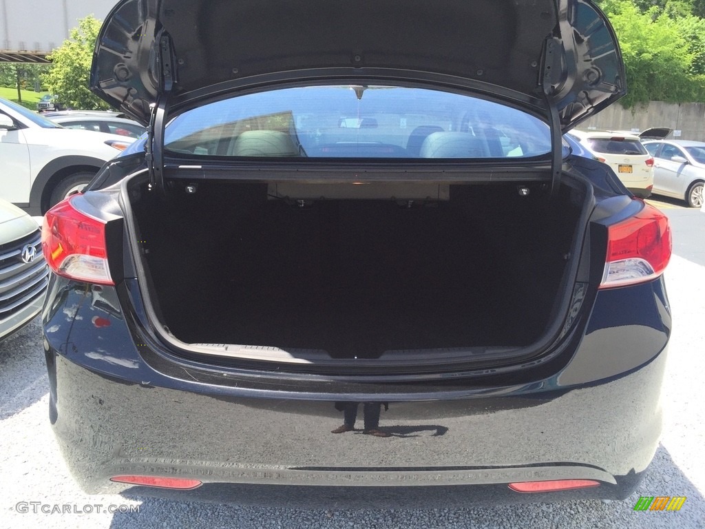 2012 Elantra Limited - Midnight Black / Black photo #22