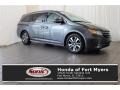 Modern Steel Metallic 2014 Honda Odyssey Touring Elite