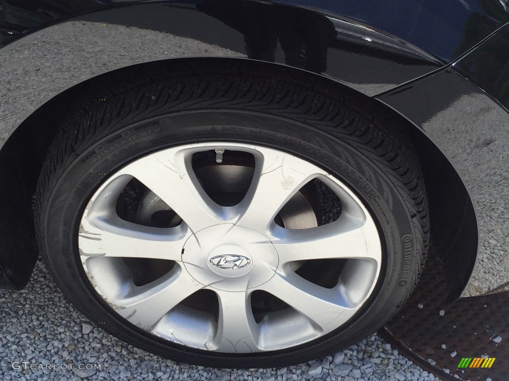 2012 Elantra Limited - Midnight Black / Black photo #28