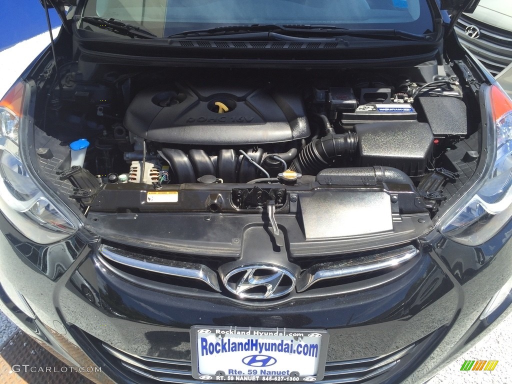 2012 Elantra Limited - Midnight Black / Black photo #30