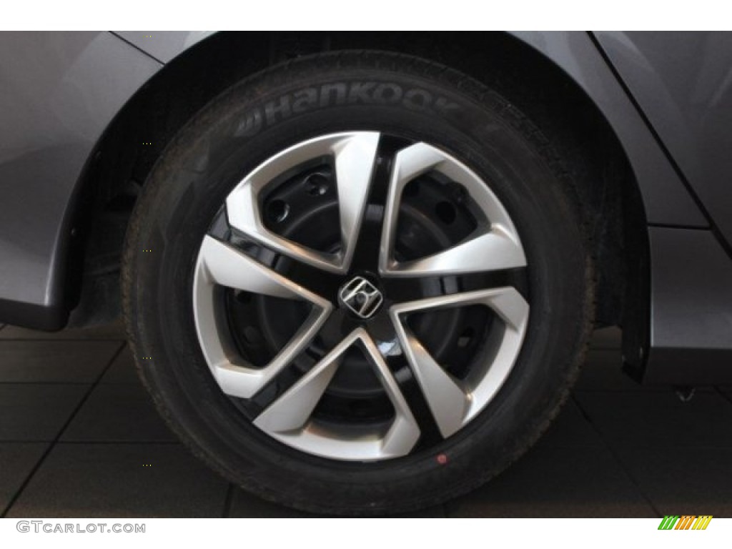 2017 Civic LX Sedan - Modern Steel Metallic / Black photo #2