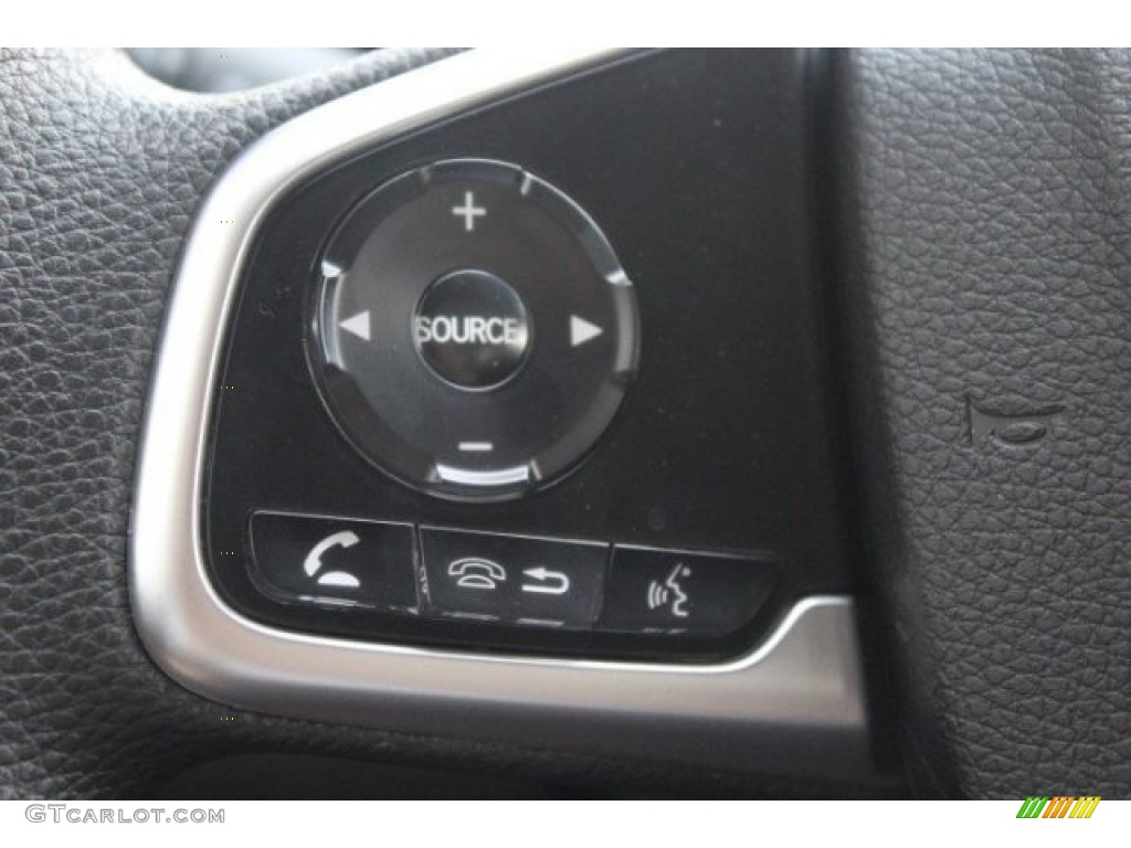 2017 Civic LX Sedan - Modern Steel Metallic / Black photo #13