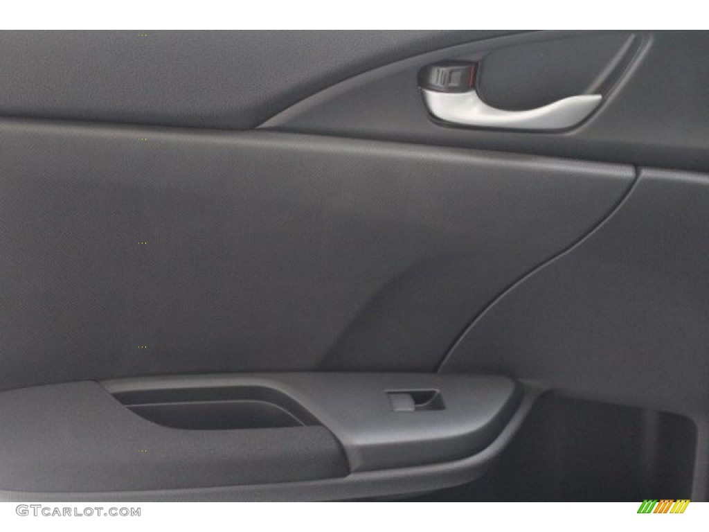 2017 Civic LX Sedan - Modern Steel Metallic / Black photo #23