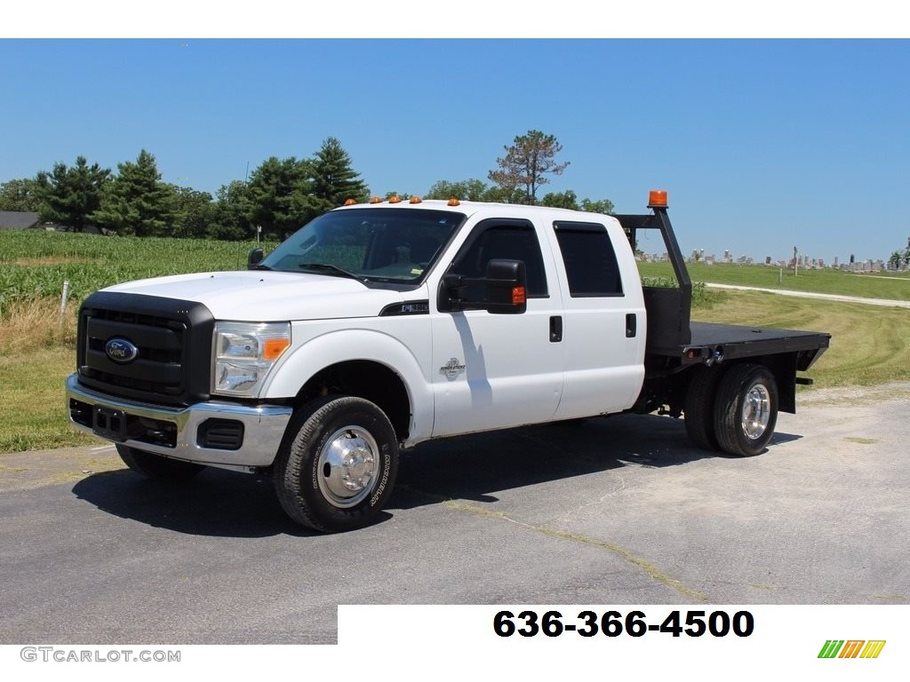 2012 F350 Super Duty XLT Crew Cab 4x4 Dually - Oxford White / Steel photo #33