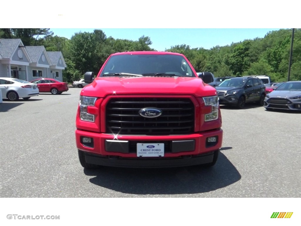 2017 F150 XL SuperCab 4x4 - Race Red / Black photo #2