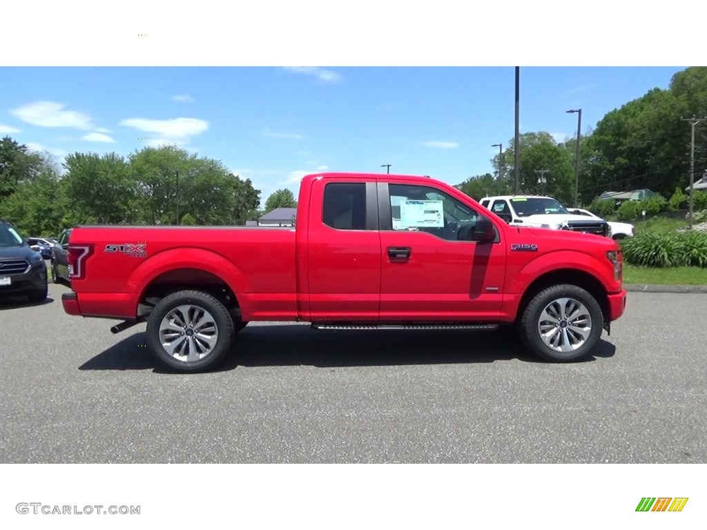 2017 F150 XL SuperCab 4x4 - Race Red / Black photo #8