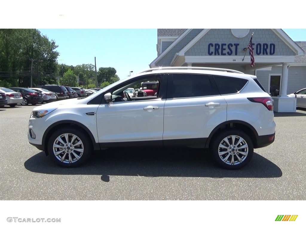 2017 Escape Titanium 4WD - White Platinum / Charcoal Black photo #4