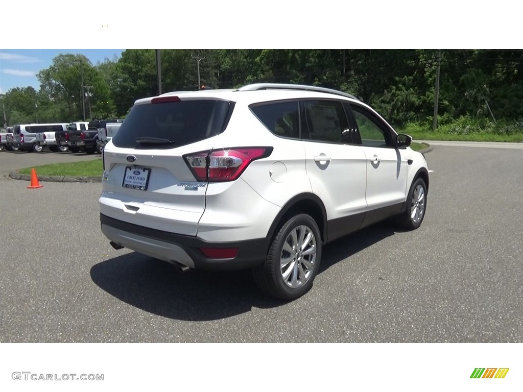 2017 Escape Titanium 4WD - White Platinum / Charcoal Black photo #7