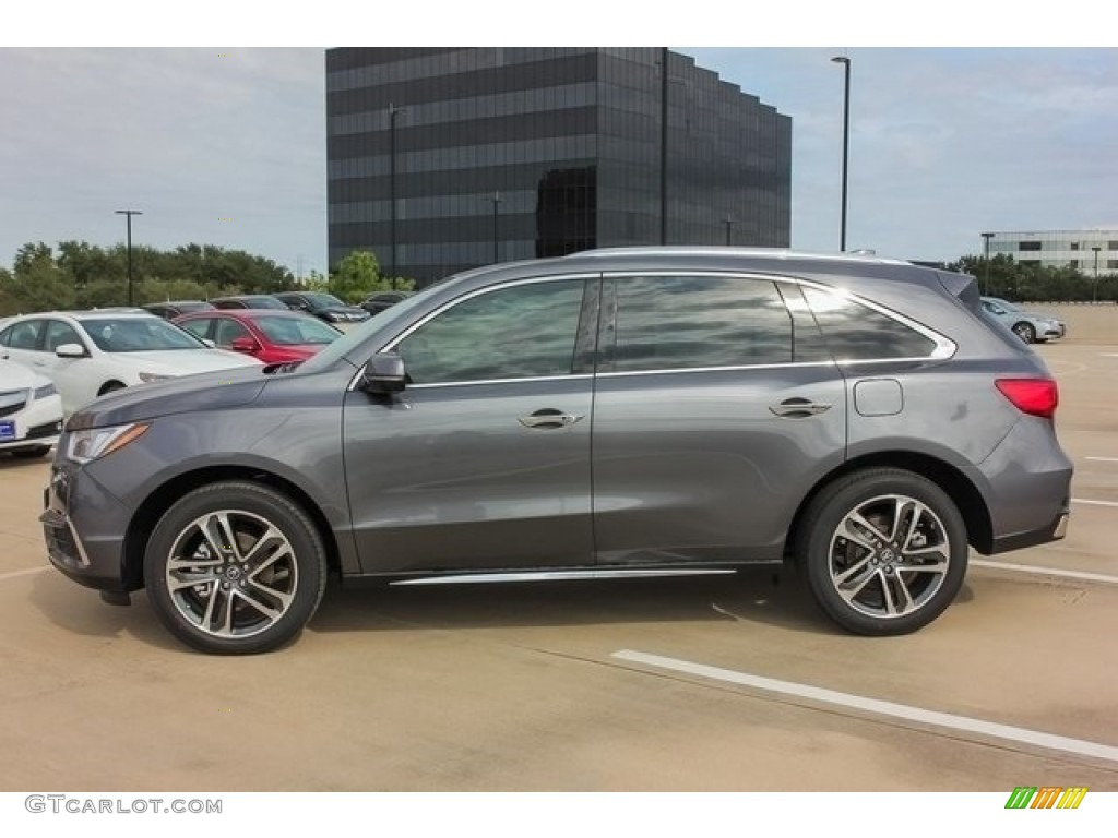 2017 MDX Sport Hybrid SH-AWD - Modern Steel Metallic / Graystone photo #4