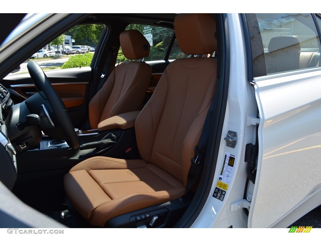 2017 3 Series 330i xDrive Sedan - Mineral White Metallic / Saddle Brown photo #13