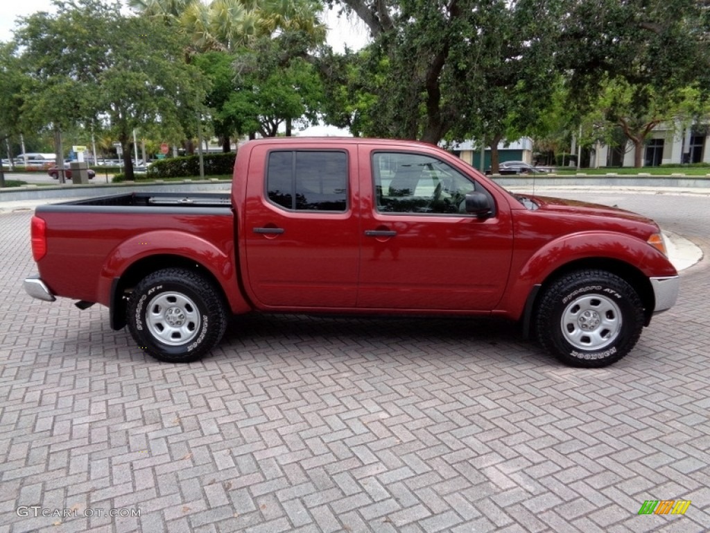 2008 Frontier SE Crew Cab 4x4 - Red Brawn / Beige photo #12