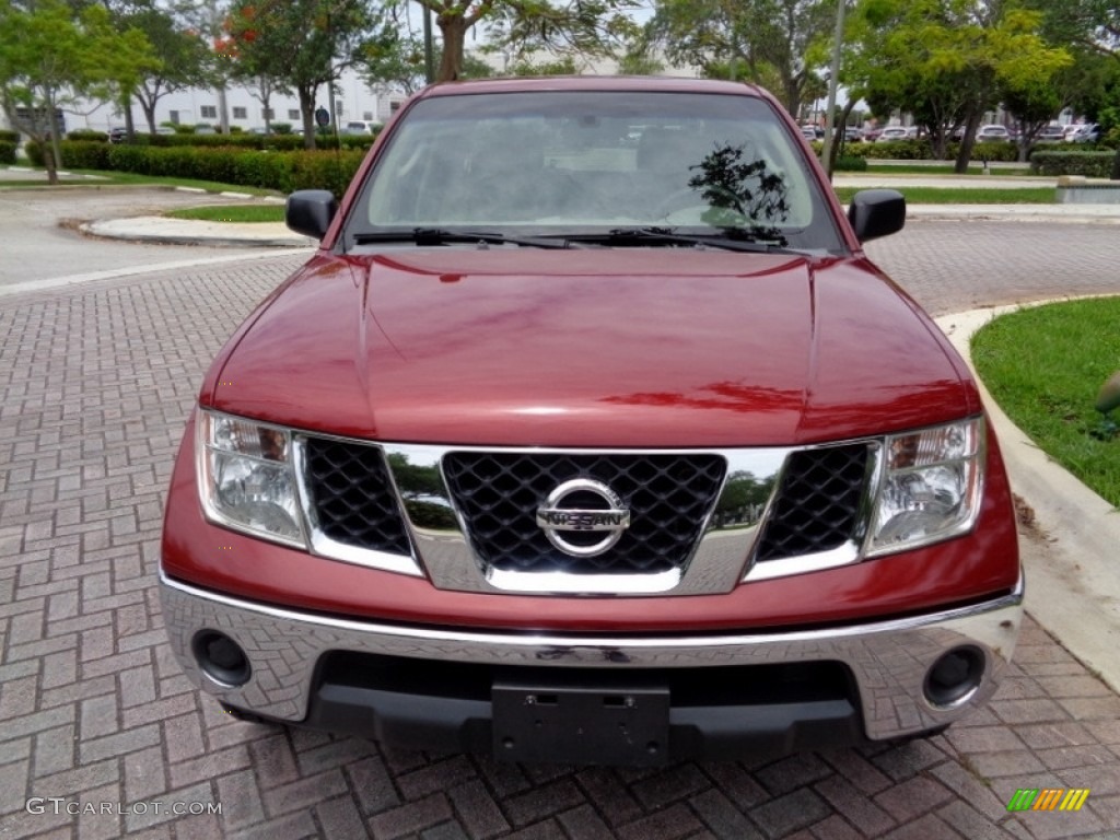 2008 Frontier SE Crew Cab 4x4 - Red Brawn / Beige photo #16