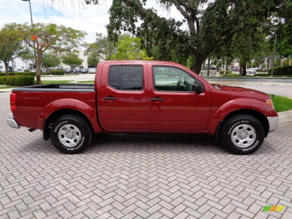 2008 Frontier SE Crew Cab 4x4 - Red Brawn / Beige photo #51