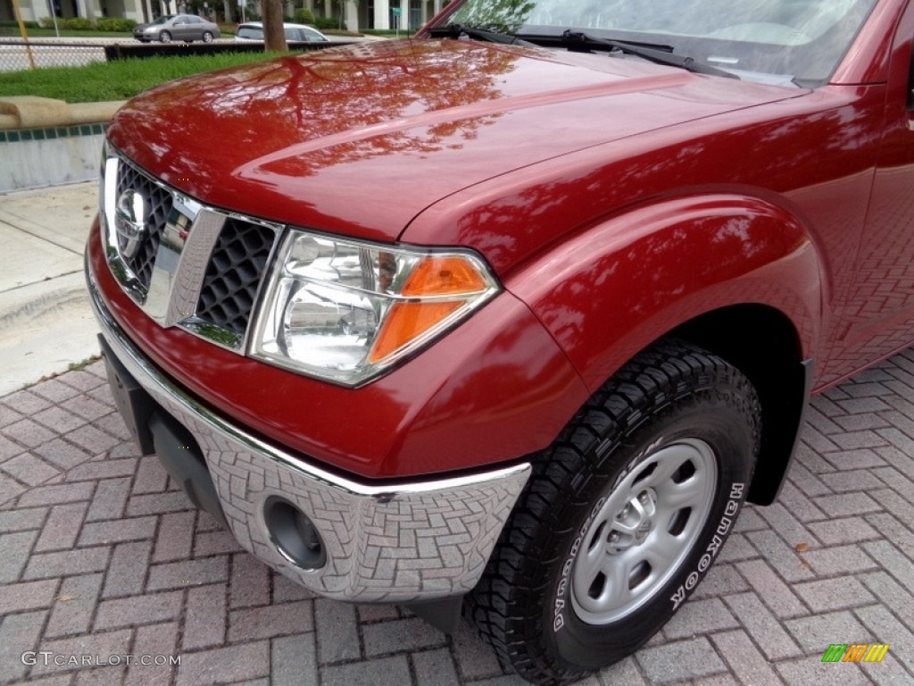 2008 Frontier SE Crew Cab 4x4 - Red Brawn / Beige photo #56