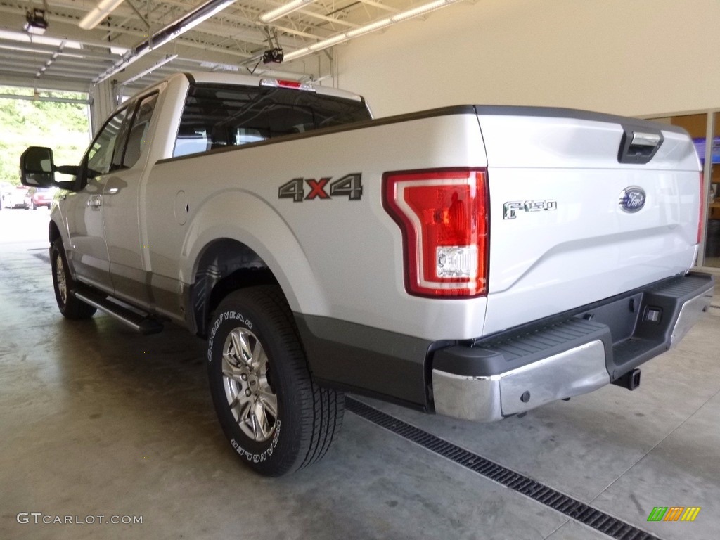 2017 F150 XLT SuperCab 4x4 - Ingot Silver / Earth Gray photo #3