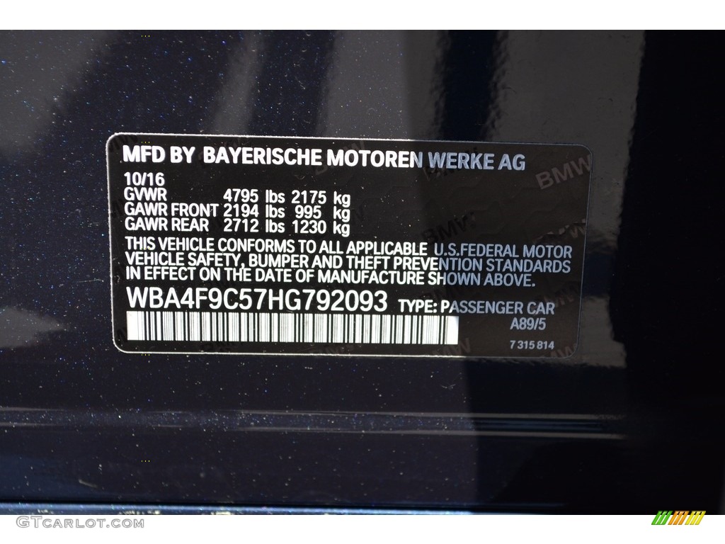 2017 4 Series 430i xDrive Gran Coupe - Imperial Blue Metallic / Black photo #33