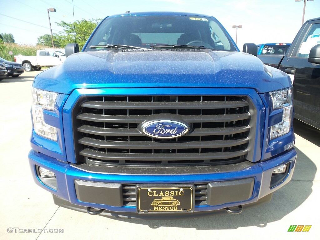 2017 F150 XL SuperCrew 4x4 - Lightning Blue / Black photo #2