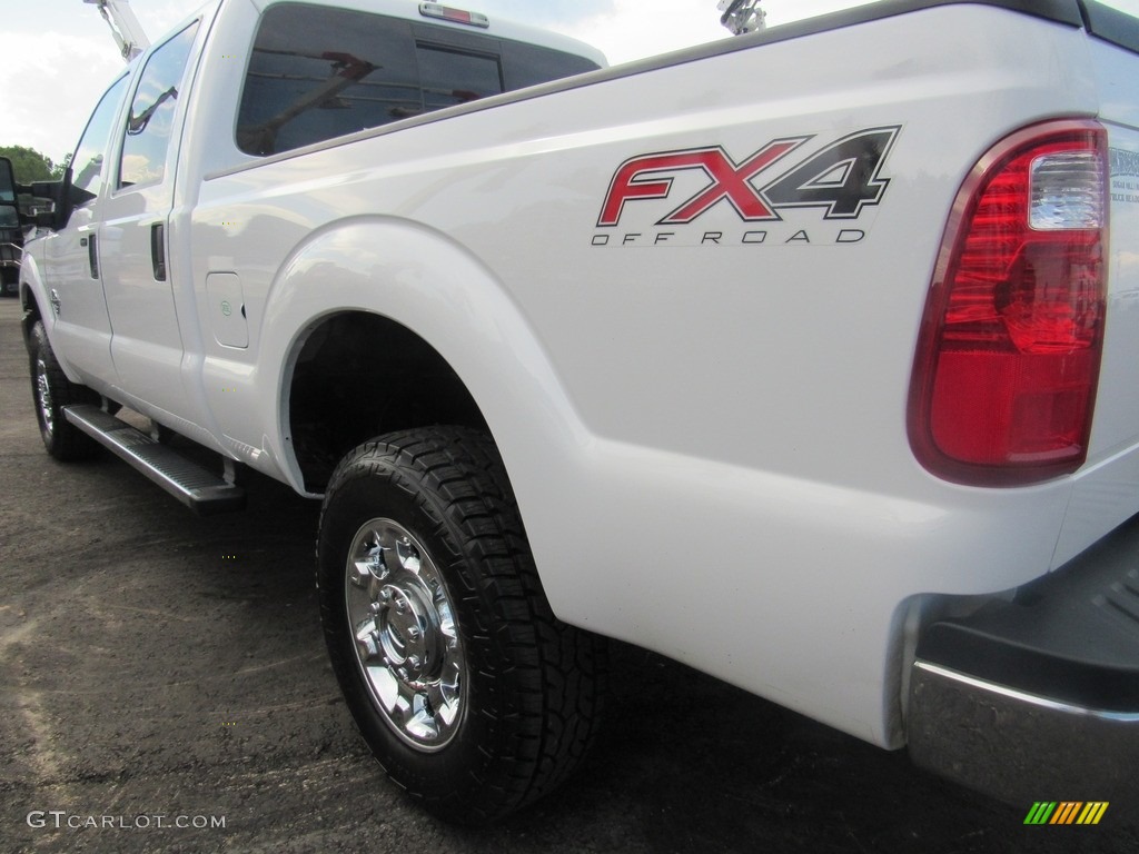 2015 F250 Super Duty XLT Crew Cab 4x4 - Oxford White / Steel photo #44